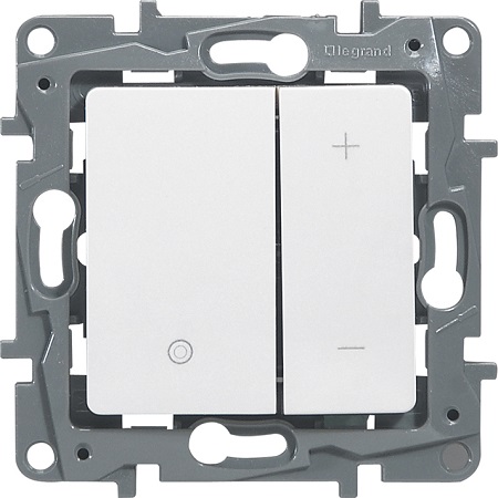 LEGRAND 672218 Светорегулятор нажимной, 400 Вт, белый, ETIKA