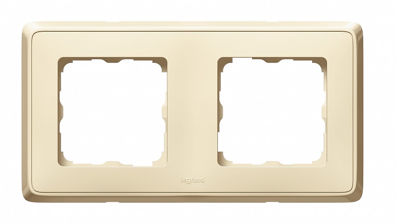 LEGRAND 773752 Рамка 2 поста, слоновая кость, Cariva