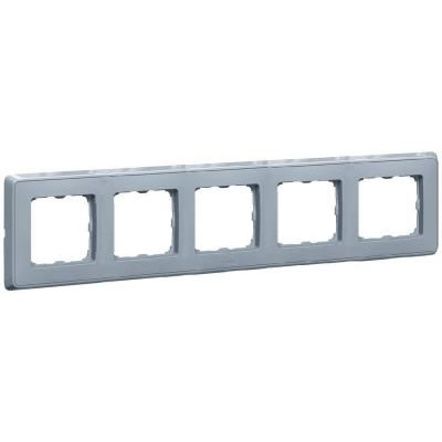 LEGRAND 773695 Рамка 5 постов, жемчужно-серая, Cariva