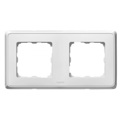 LEGRAND 773652 Рамка 2 поста, белая, Cariva