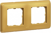 LEGRAND 773662 Рамка 2 поста, матовое золото, Cariva