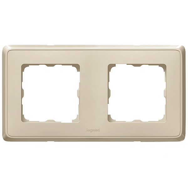 LEGRAND 773682 Рамка 2 поста, песочная, Cariva