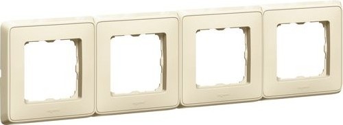 LEGRAND 773754 Рамка 4 поста, слоновая кость, Cariva