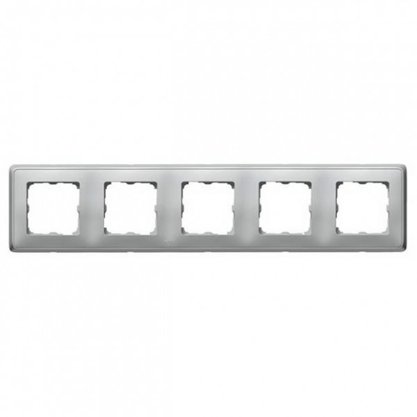 LEGRAND 773675 Рамка 5 постов, алюминиевая, Cariva