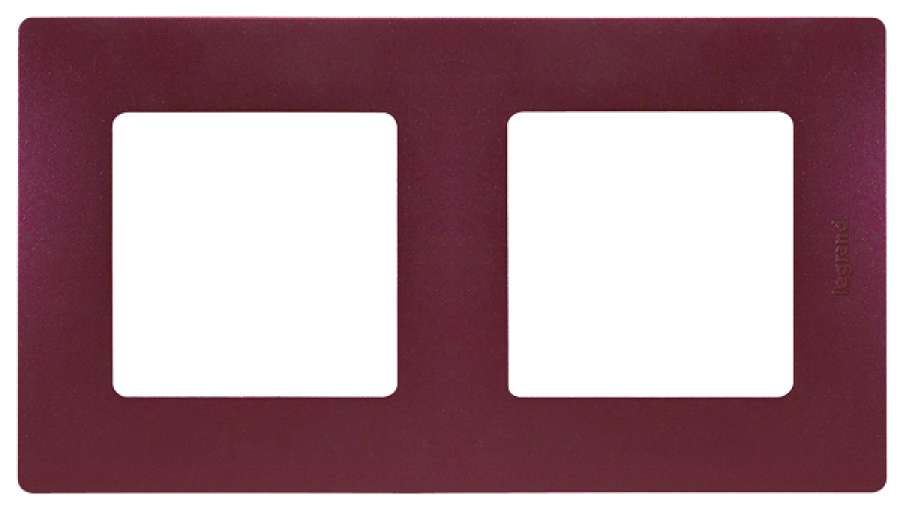 LEGRAND 672562 Рамка 2 поста, цвет сливовый, ETIKA