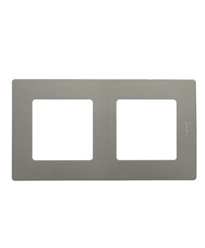 LEGRAND 672522 Рамка 2 поста, светлая галька, ETIKA