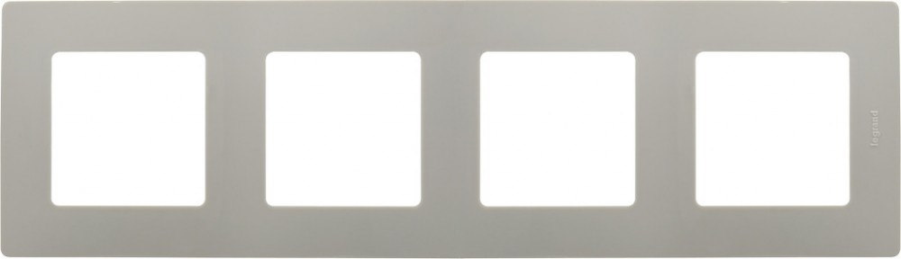 LEGRAND 672524 Рамка 4 поста, светлая галька, ETIKA