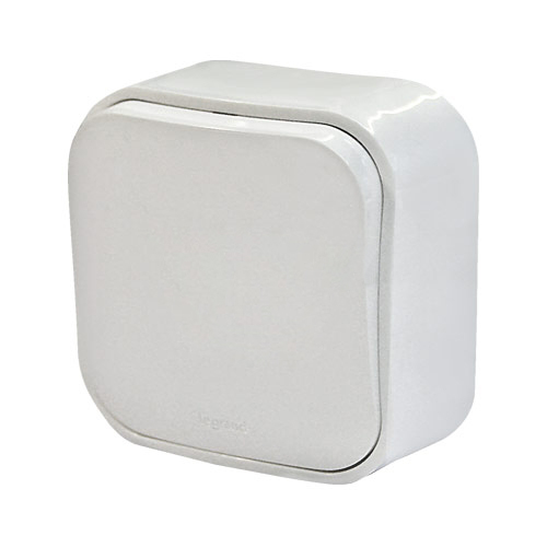 LEGRAND 782200 Выключатель 1-клавишный, 10А, белый, Quteo