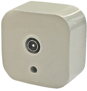 LEGRAND 782249 Розетка для радиотрансляционной сети, слоновая кость, Quteo