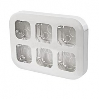 LEGRAND 782296 Блок установочный, 6П, накладной монтаж, белый, Quteo