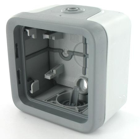 LEGRAND 69689 Коробка для накладного монтажа, IP 55, 1 пост, белая, Plexo
