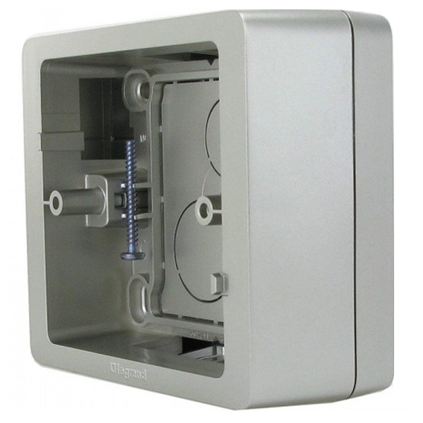 LEGRAND 080244 Коробка для накладного монтажа - 1-местная, титан, Celiane