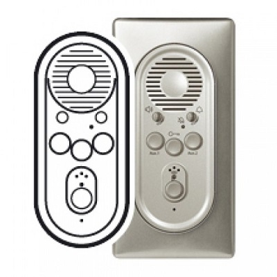 LEGRAND 068507 Лицевая панель для аудиоблока внутреннего дополнительного, титан, Celiane