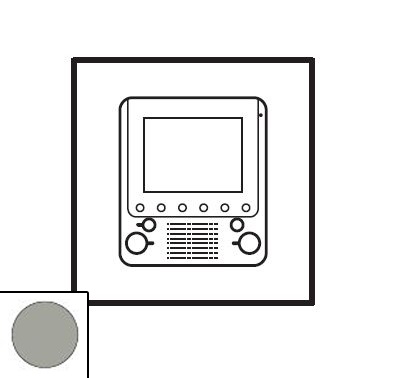 LEGRAND 068505 Лицевая панель для видеоблока внутреннего дополнительного, титан, Celiane