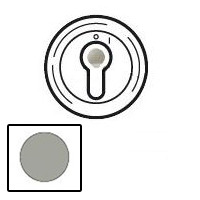 LEGRAND 068309 Лицевая панель для выключателя с ключом двухпозиционного 6 А, титан, Celiane