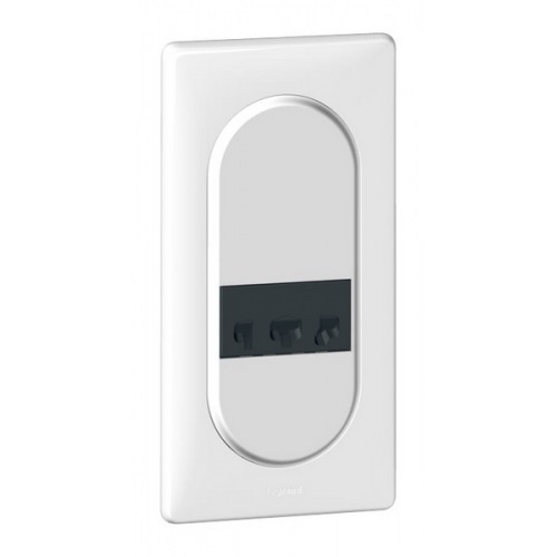 LEGRAND 068135 Лицевая панель для розетки для электробритв, белая, Celiane