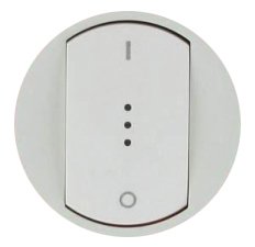 LEGRAND 068023 Лицевая панель для выключателя двухполюсного 20 АХ с подсветкой/индикацией, белая, Celiane