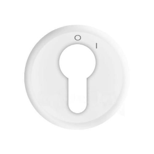 LEGRAND 068009 Лицевая панель для выключателя с ключом двухпозиционного 6 А, белая, Celiane