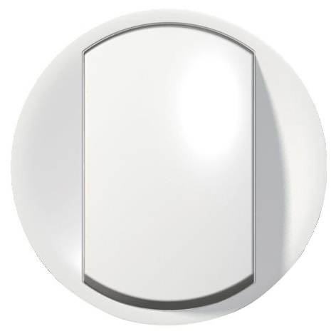 LEGRAND 068001 Лицевая панель для 1-клавишного выключателя с подсветкой / индикатором с рассеивателем, белая, Celiane