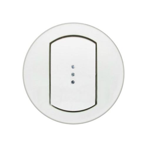 LEGRAND 067803 Лицевая панель для 1-клавишных переключателей с подсветкой IP 44, белая, Celiane