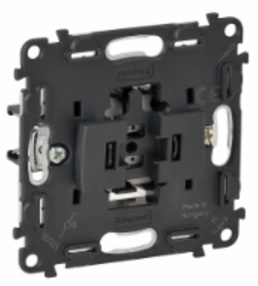 LEGRAND 752027 Механизм переключателя на 2 направления, безвинтовые зажимы, без лицевой панели, 16АХ, 250В, Valena InMatic