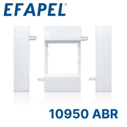Efapel 10950 ABR Модульный суппорт для монтажа механизмов 45х45 в короб для крышки 75 мм