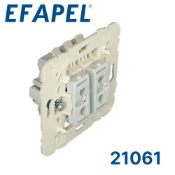 21061 EFAPEL Механизм двухклавишного выключателя (21061)