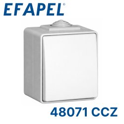 48071 CCZ EFAPEL Одноклавишный выключатель с двух мест, серый