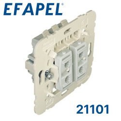 21101 EFAPEL Механизм  двухклавишного проходного выключателя (21101)