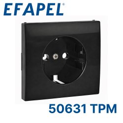 ЛИЦ ПАНЕЛЬ ДЛЯ РОЗЕТКИ 2К+З, МАТ ЧЕРНЫЙ (50631 TPM)