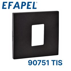 90751 TIS EFAPEL Лицевая панель для розетки RJ-45, черная