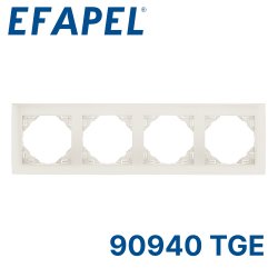 Четверная местная рамка, лёд EFAPEL