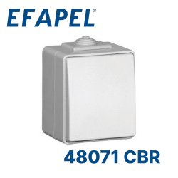 48071 CBR EFAPEL Одноклавишный выключатель с двух мест, белый