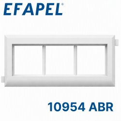 10954 ABR EFAPEL Суппорт тройной под модули 45х45 для крышки 75 мм