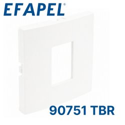 90751 TBR EFAPEL Лицевая панель для розетки RJ-45, белая