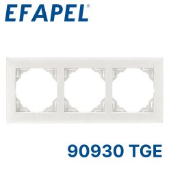 Тройная местная рамка, лёд EFAPEL