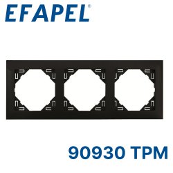3-х местная рамка, черный 90930 TPM EFAPEL