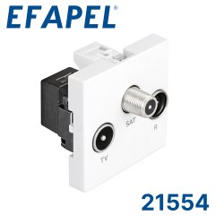 45543 SBR EFAPEL Розетка ТВ/радио/спутник для подключения