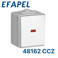 48162 CCZ EFAPEL Кнопка с подсветкой (12В), серая