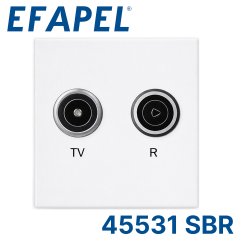 45531 SBR Оконечная TV-радио розетка(45х45)