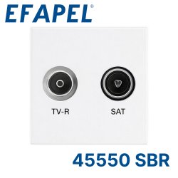 45550 SBR EFAPEL Розетка TV-R-SAT (45х45) оконечная