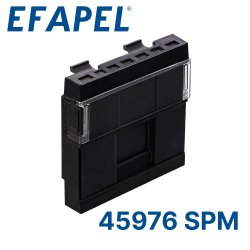 45976 SPM Вставка для 1-го разъема RJ-45 - 2 модуля, черный