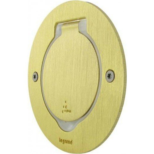 Встраиваемый блок IP44, круглый корпус, бронза, 1 пост Legrand 89711
