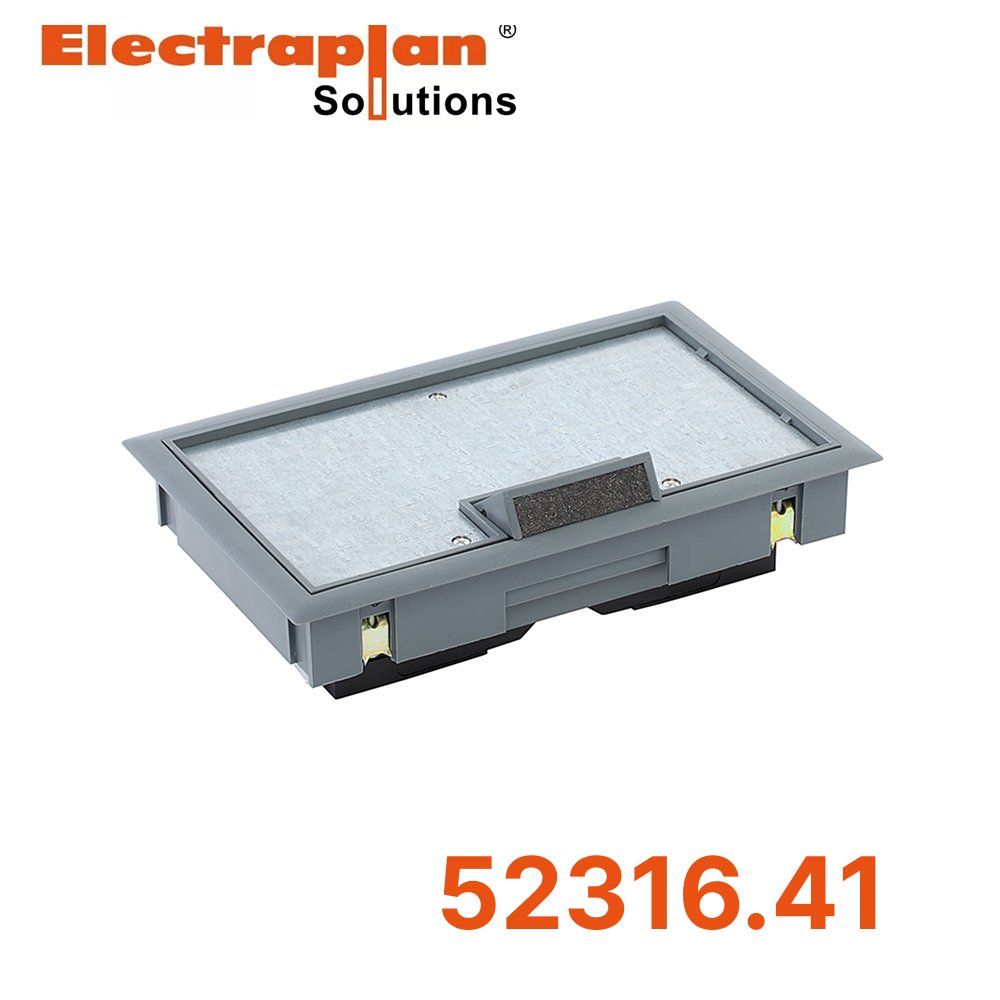 Люк на 4 модуля 45х45 мм KDO E2R5 7011 (52316.41), серый Electraplan52316.41 фото
