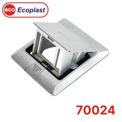 70024 Экопласт LUK/1,5AL44 Люк  встраиваемый на 1,5 модуля (45х45 мм) с коробкой, сталь IP44  Экопласт