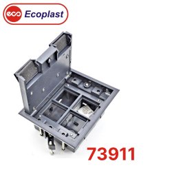 70040 Экопласт LUK/4 Люк в пол на 4 модуля (45х45 мм), с суппортом и коробкой 70140 стальной