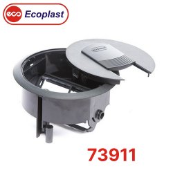 70022 Экопапласт LUK/2 Люк в пол на 2 модуля (45х45 мм) с суппортом, пластик