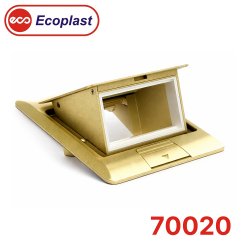 70020 Экопаласт LUK/2BR Люк в пол на 2 модуля (45х45мм), латунь