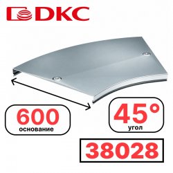 DKC 38028 Крышка на угол CPO 45 горизонтальный 45° осн.600