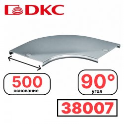 DKC 38007 Крышка на угол CPO 90 горизонтальный 90° осн.500